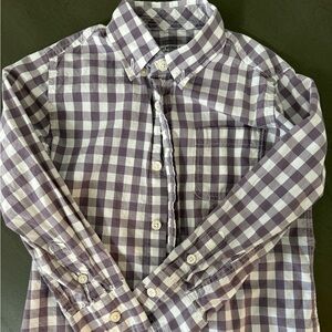 Kids' long-sleeve flex patterned washed shirt. Size 4/5 boys